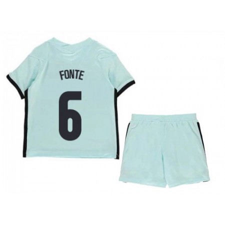 Koszulka Portugalia Jose Fonte 6 Dziecięcy Wyjazdowe Stroje Piłkarskie Euro 2020 Krótki Rękaw